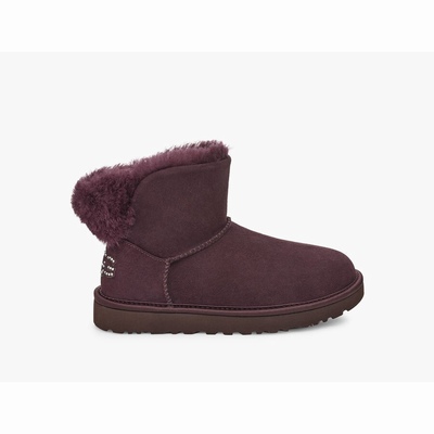 Botas UGG Classic Bling Mini Mulher Roxo | PT-EULZJ